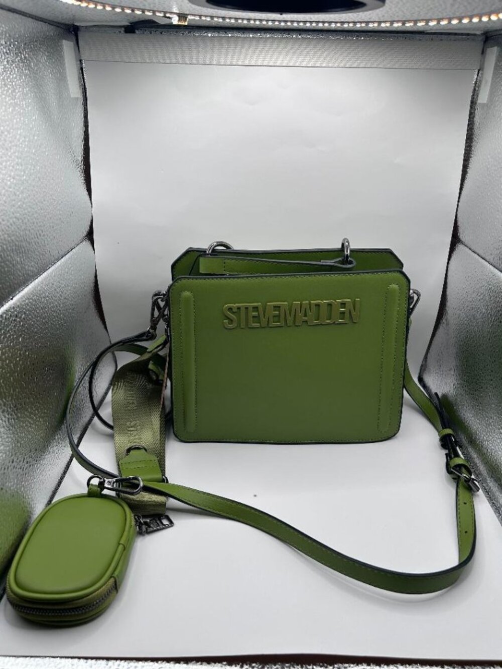 Going Green Steve Madden Bevelyn Crossbody bag with Airpod Pouch
